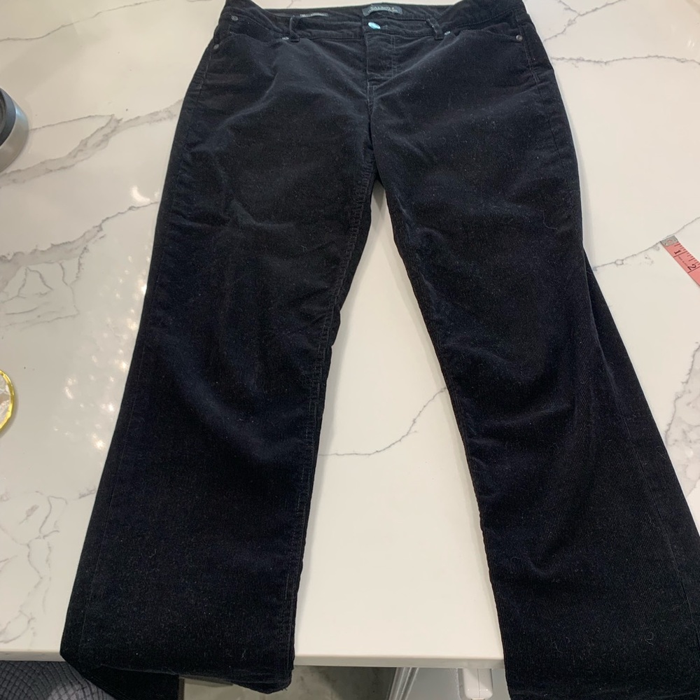 Talbots Cotton/Lycra/Spandex Velour Like Pants. Black. Size‎ 10 (562) - Picture 6 of 13